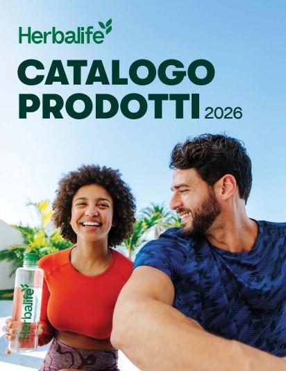 Catalogo Herbalife 2026 con prodotti nutrizionali per benessere quotidiano, controllo del peso e prestazioni fisiche