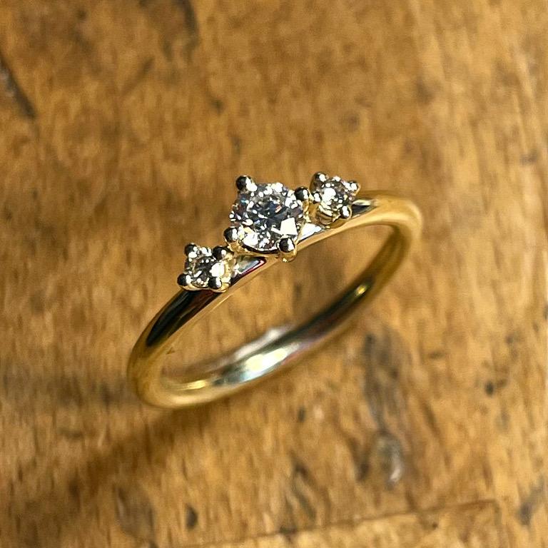 Diamantring, individuelle Anfertigung, Verlobungsring