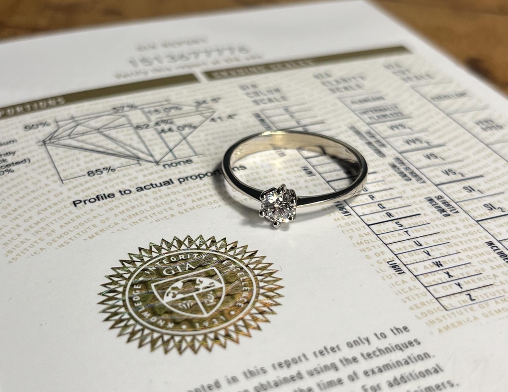 Diamantring, individuelle Anfertigung, Verlobungsring, Vorsteckring