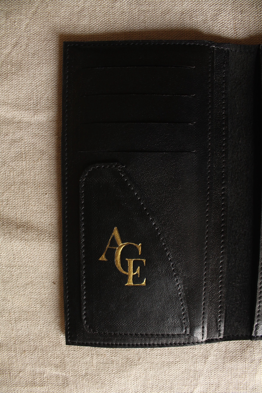 Portefeuille personnalisé, Initiales, Noces de Basane