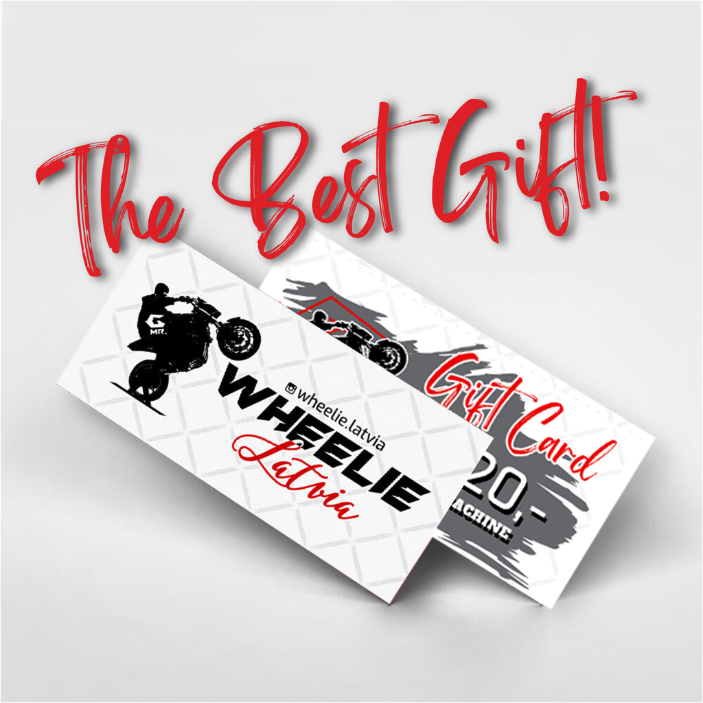 What to give for the holidays?

Give the gift of emotions and unforgettable moments with Wheelie Latvia!

Wheelie Latvia offers the opportunity to practice lifting the motorcycle’s front wheel at various training levels.

During the training, riders practice maintaining the balance point using throttle control and the rear brake, as well as overcoming fear in extreme situations.

These training sessions are also highly beneficial for everyday riding, as they help refine skills for more precise control of the throttle, clutch, and brakes.