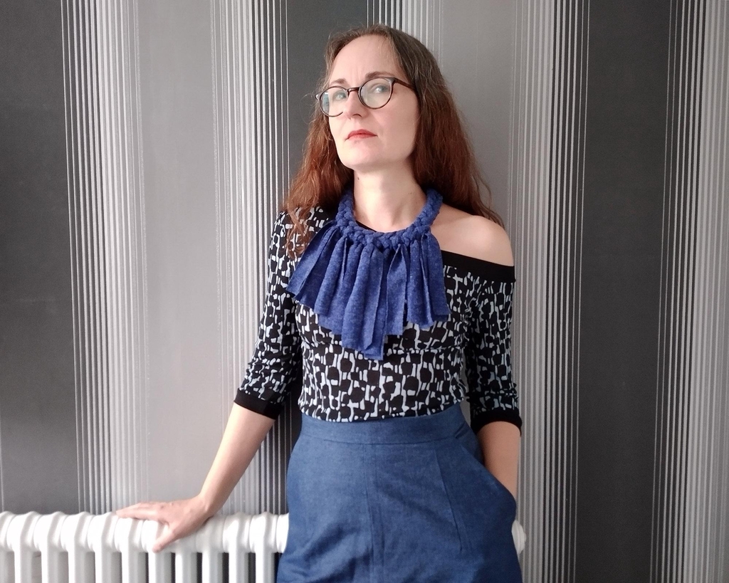 one of a kind, handmade, upcycled fabric jewellery