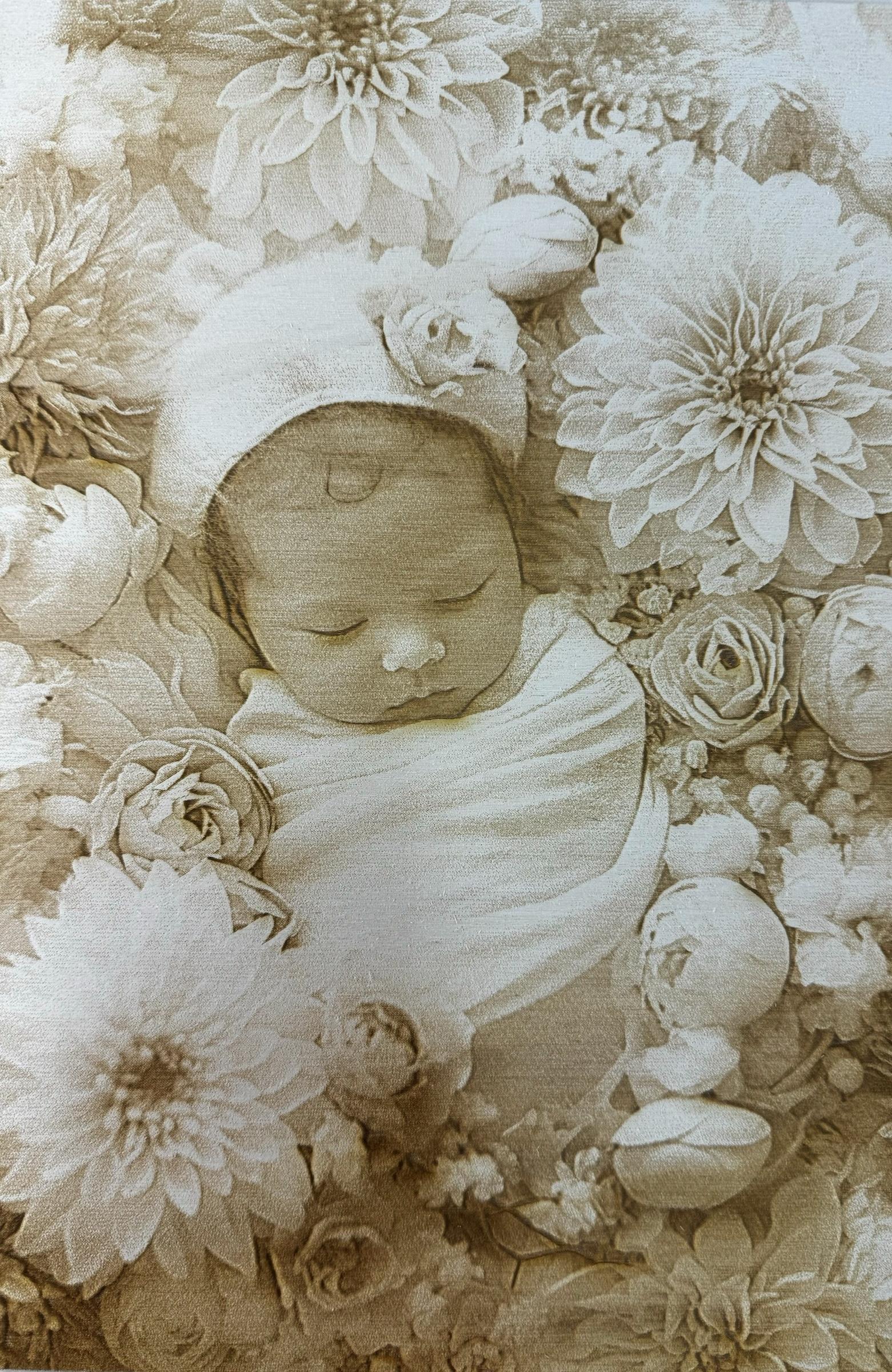 Gravure photo sur bois 