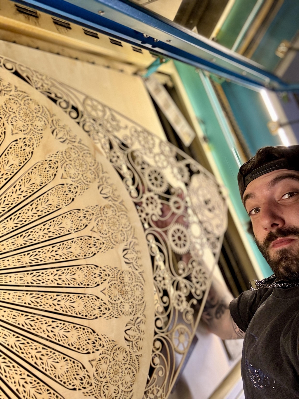 tof gravure , déco artisanale en bois déco mandala