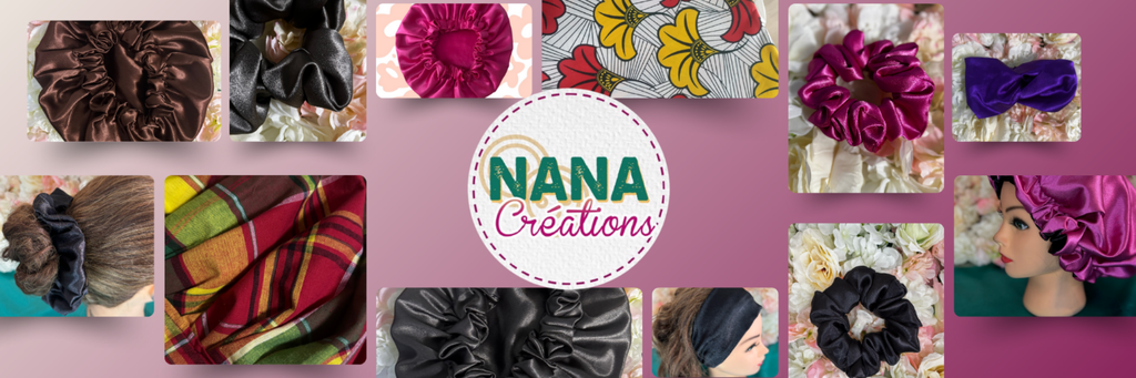 Bonnet en satin bicolore fuchsia et noir réversible, accessoire cheveux artisanal