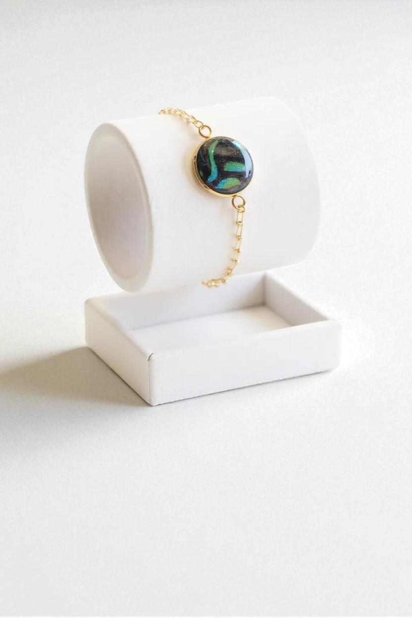 Bracelet Bohème inspiration Coquillage et océan avec Touche Nacrée - Fait Main