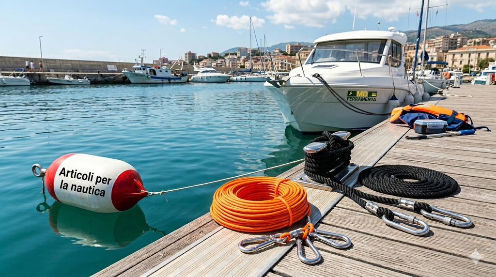 Catalogo di prodotti per la nautica e ferramenta inox . Accessori per ormeggio, Gelcoat, Rullo Alaggio.