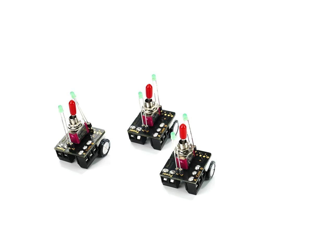 Motors, Switches, Cables.  All electrics to bring your layout to life