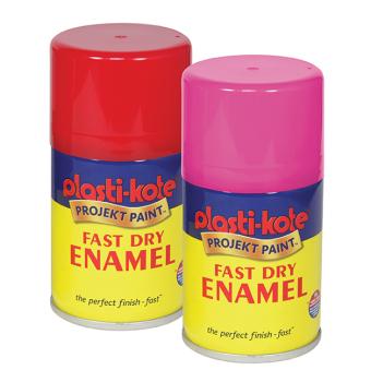 Spray paints both acrylic and enamel including primers