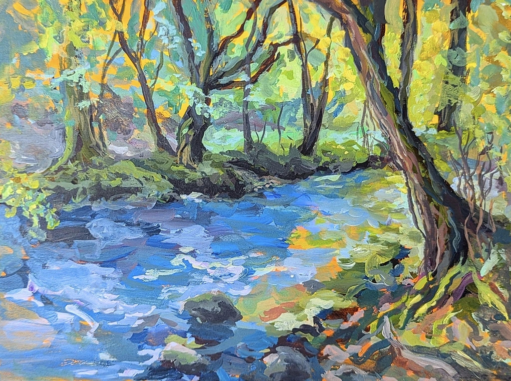 I am Tamsin Johns,  a Devon based landscape painter selling internationally and featured on LAOTY
