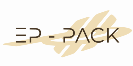 "Logo EP-PACK, partner per fissaggio e imballaggio a Brescia"