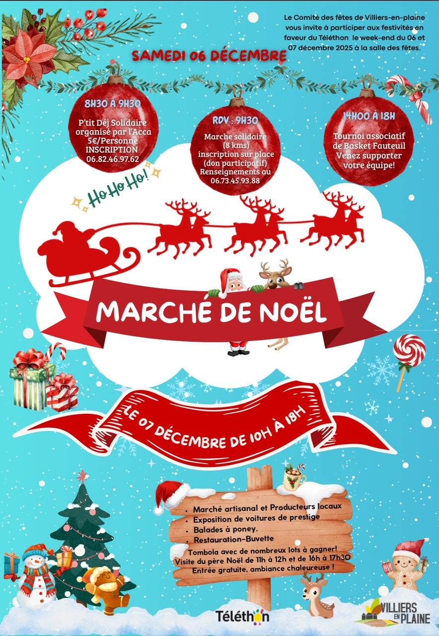 Marché de Noël de Villiers en Plaine (79)