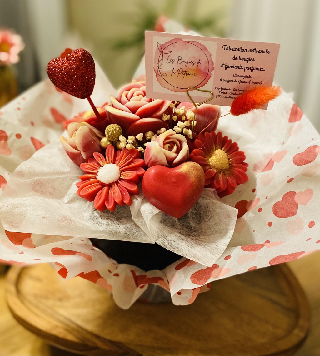 De la bougie au fondant parfumé ainsi que les jolis bouquets de cire parfumé !