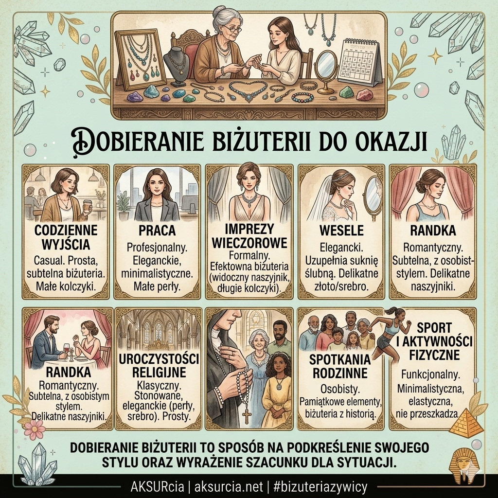 Dobieranie biżuterii do okazji 