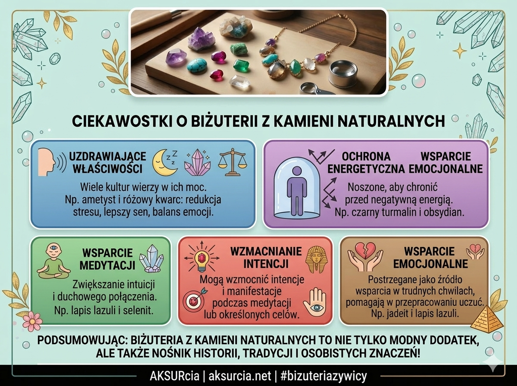 Ciekawostki o biżuterii z kamieni naturalnych C.D.