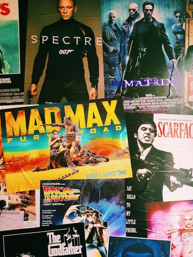 photo de plusieurs affiches de films