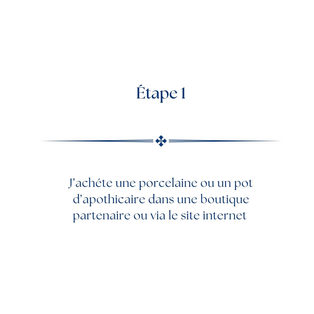 Etape 1 : J'achète une bougie en porcelaine de Limoge