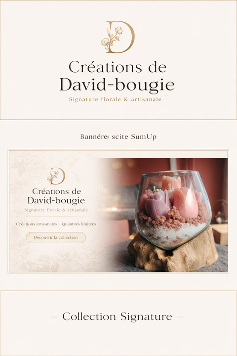  Créations de David-Bougies EI:
Bougies Gourmandes & Artisanal    