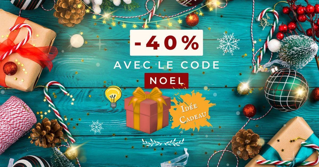 Promo de noël, moins 40% sur le montant du panier !  Les livres y compris !