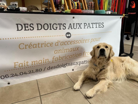 Des doigts aux pattes 
Création et revente d'accessoires pour animaux 