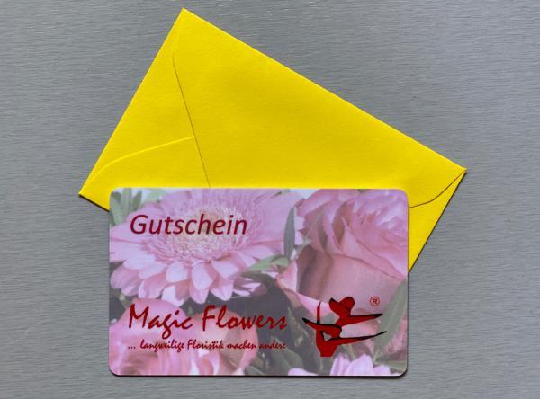 Ein Magic Flowers Blumen Geschenk Gutschein ist immer das passende Geschenk.