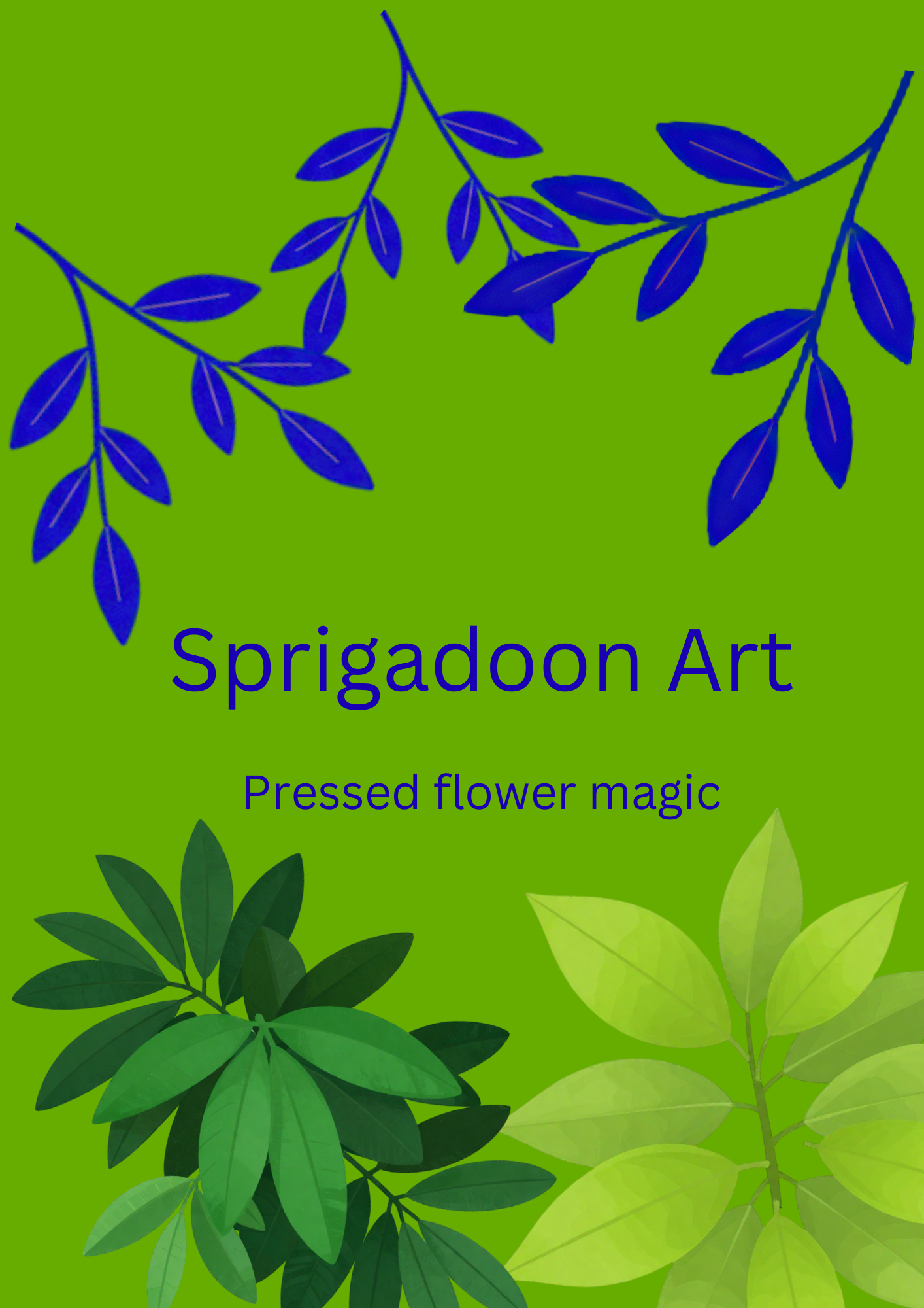 Unique pressed flower creations.