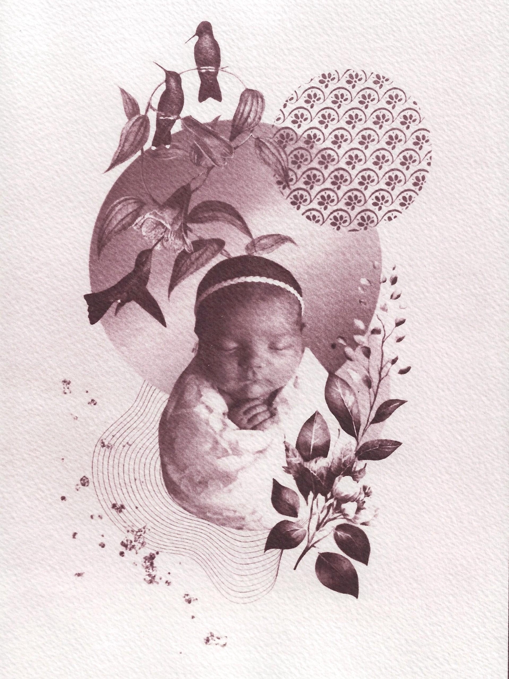 cyanotype personnalisé & collage digital