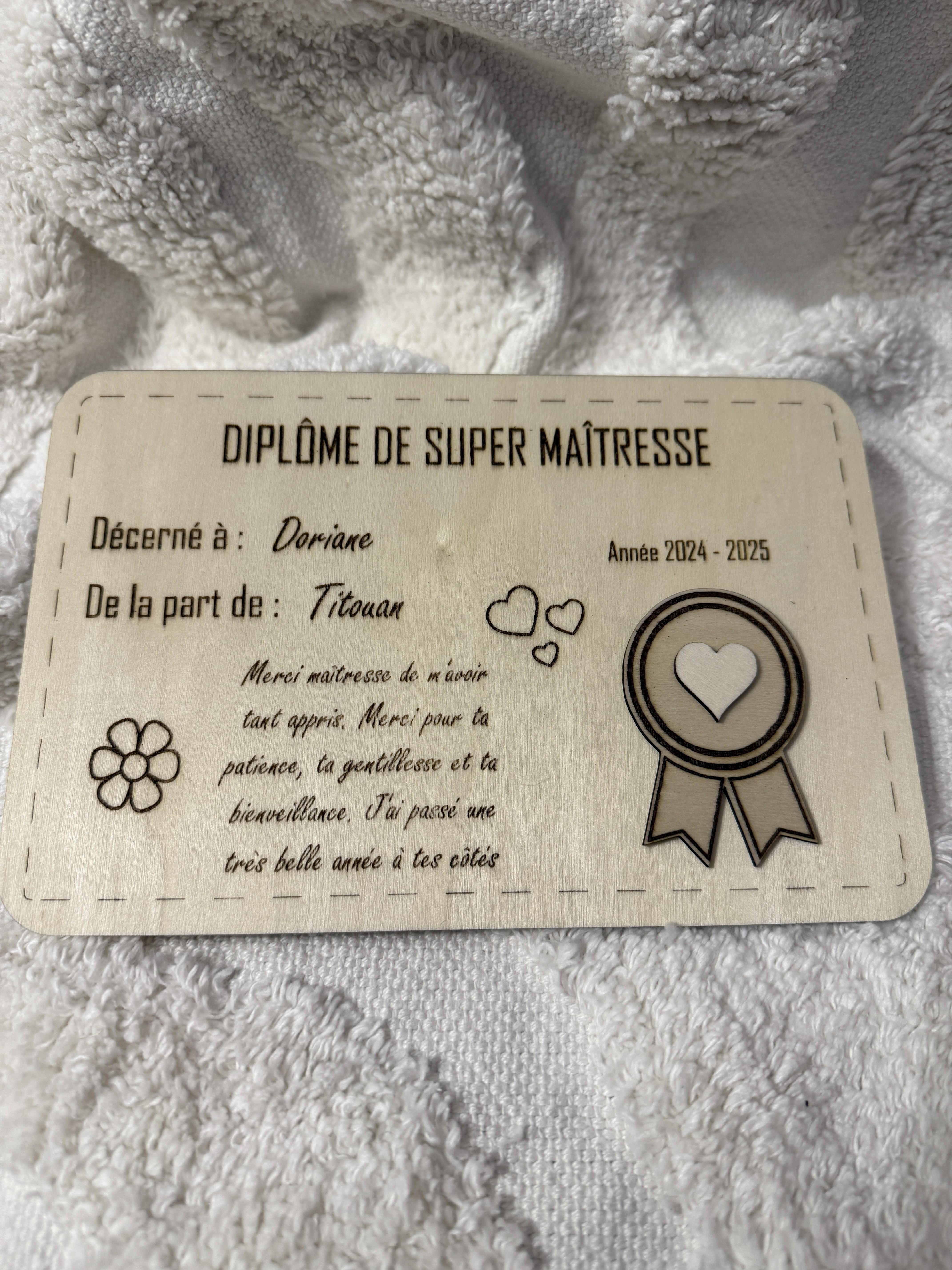 Cadeau fin d'année scolaire