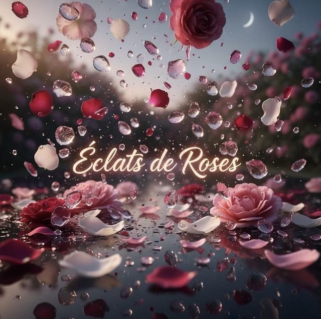 Logo Éclats de Roses illustrant une boutique de décoration florale.