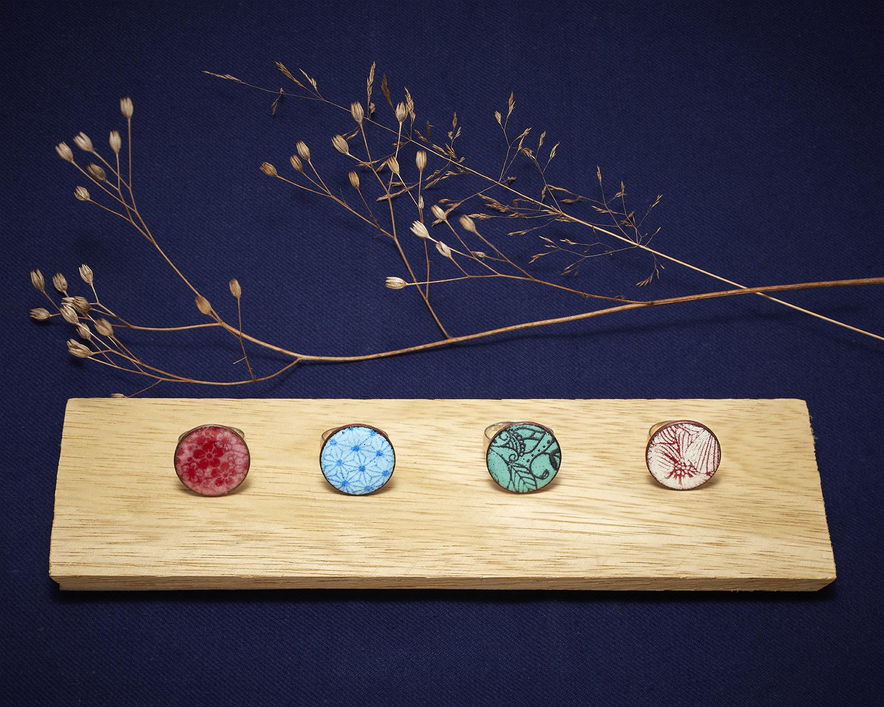 Notre collection de bague en émail
