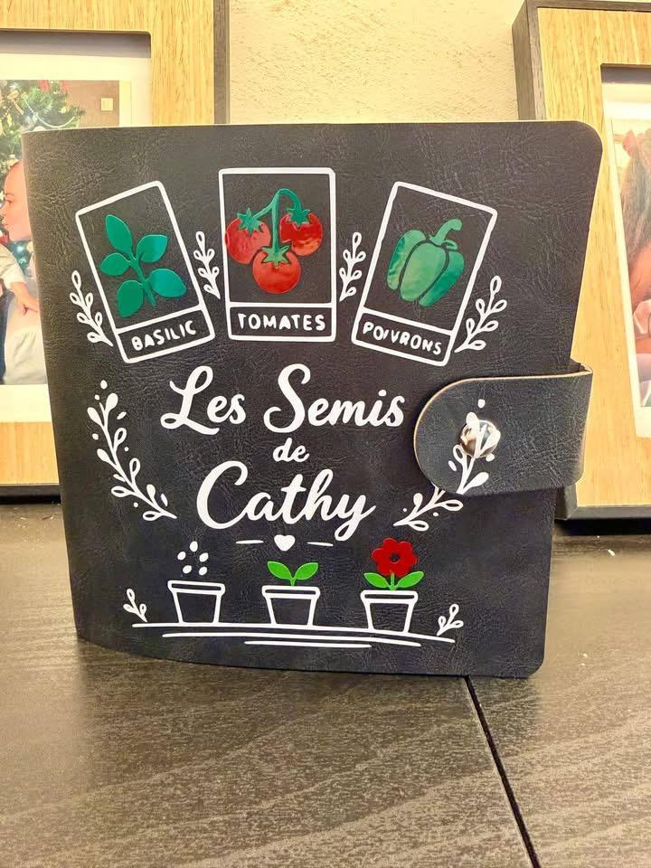 personnalisation d'un album de stockage des graines