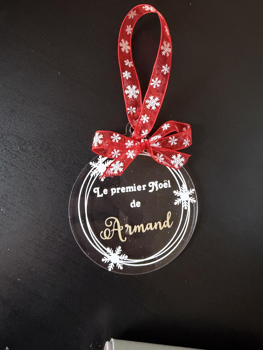 boule personnalisée mon premier Noël