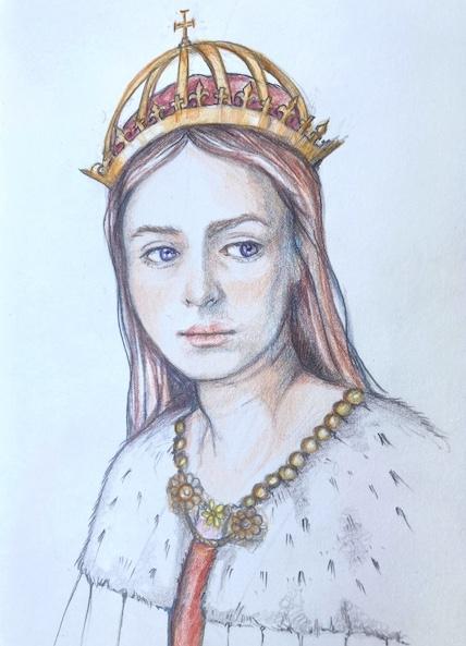 artwork of Queen Anne neville, historic portrait to order prints