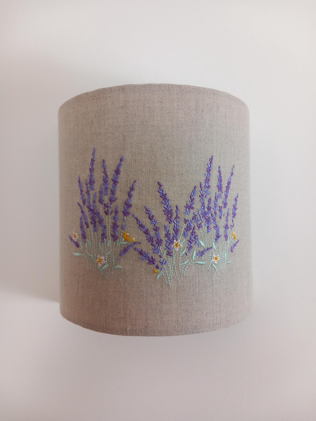 abat-jour en tissu fait main
