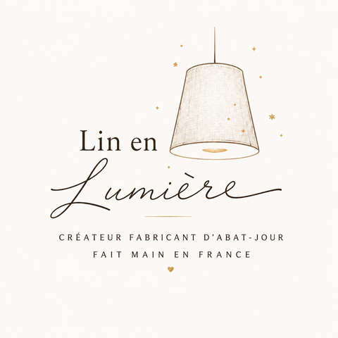 Logo Lin-en-Lumière, créateur fabricant d'abat-jour fait main en France