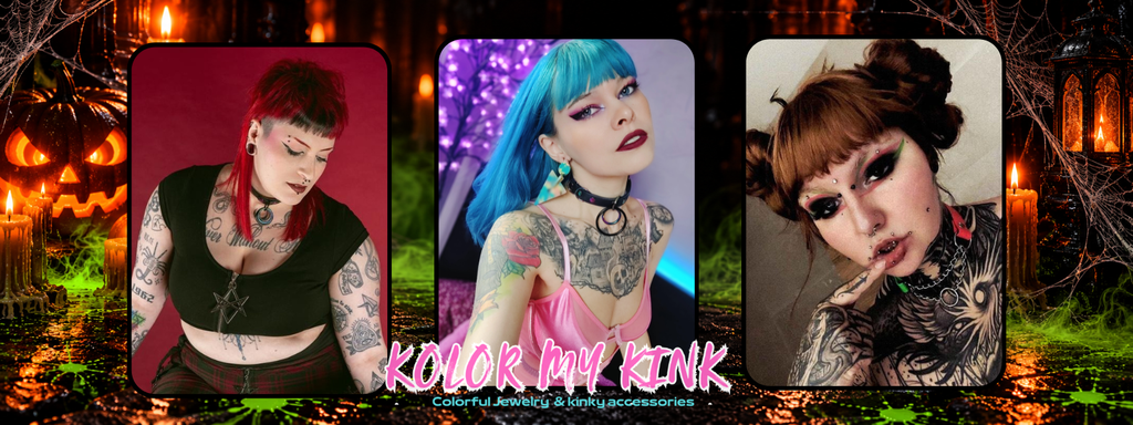 Découvrez Kolor My Kink : accessoires BDSM artisanaux, vegan et colorés. Colliers, harnais, pet play et créations personnalisées fabriqués en France.