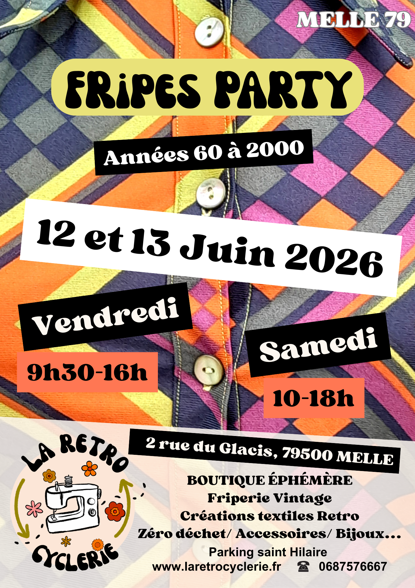 FRIPES Party - vente éphémère de Fripes Vintage - 12 et 13 Juin 2026
