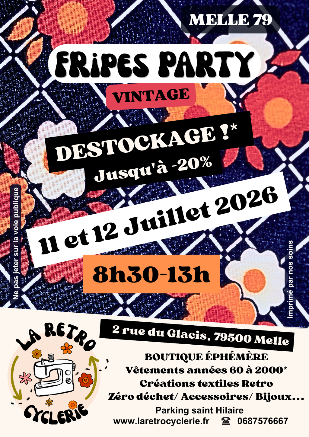 Fripes Party - Vente éphémère de Fripes vintage 60's à 2000 - 11 et 12 juillet 2026