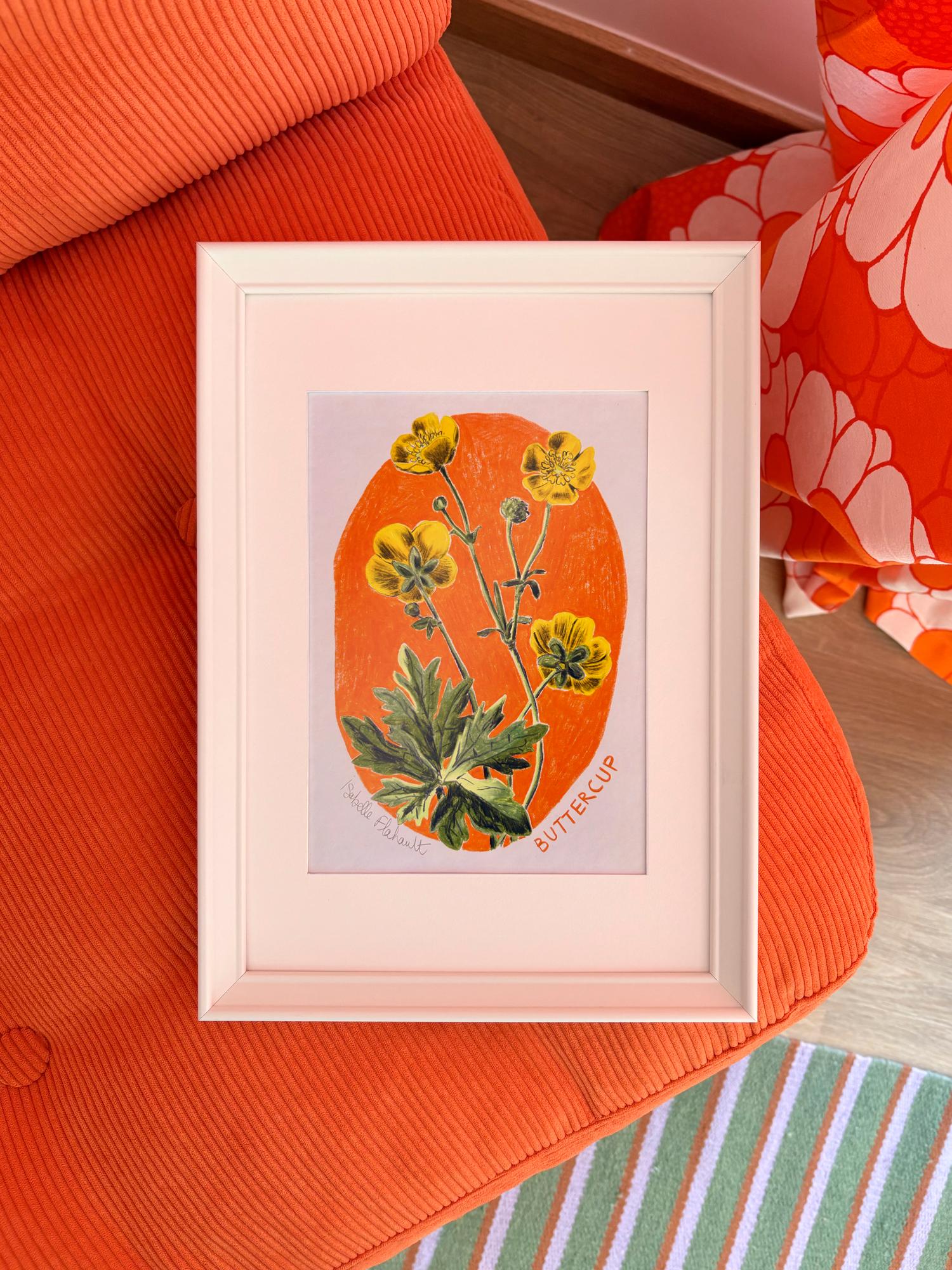 Illustrations originales réalisées au pastel à la cire – œuvres uniques Isabelle Flahault