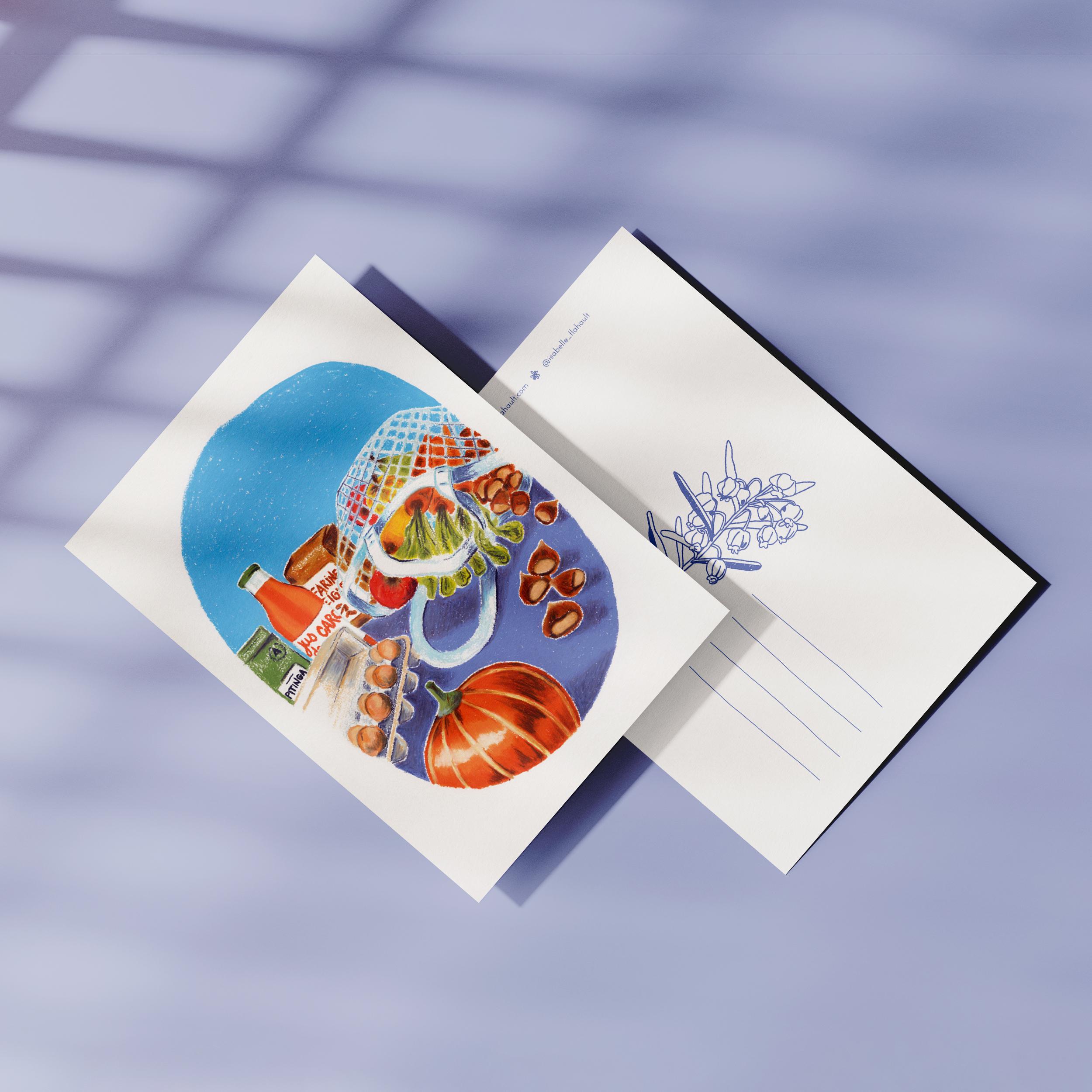 Cartes illustrées et à colorier – collection de papeterie créative Isabelle Flahault