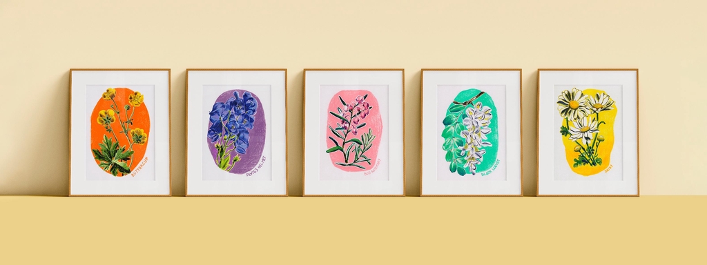 Illustrations encadrées – nouvelle sélection d'oeuvres originales signées