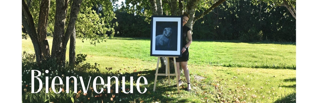 bienvenue sur mon site web, artiste cécilia pelissier, aquarelle blanche sur papier noir, dans la nature
