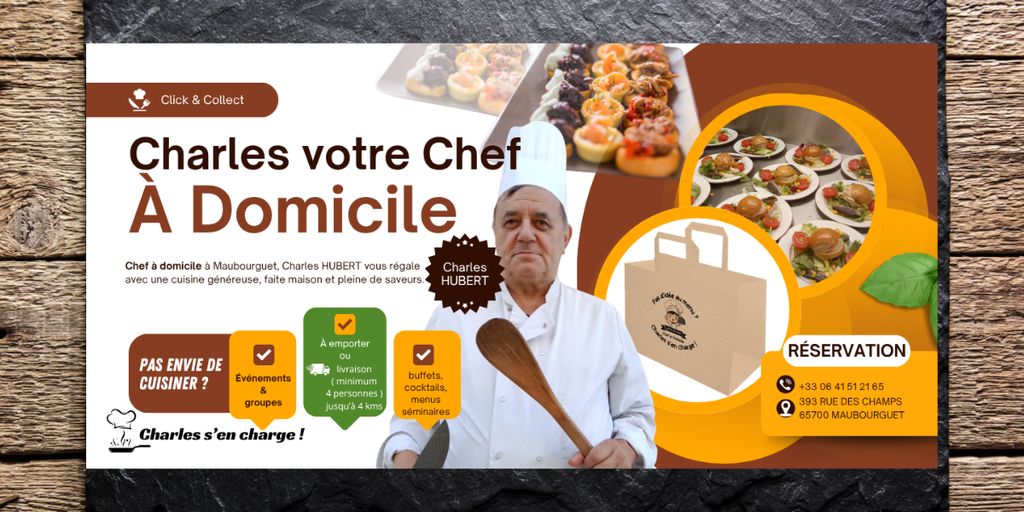 Charles votre chef cuisinier à domicile