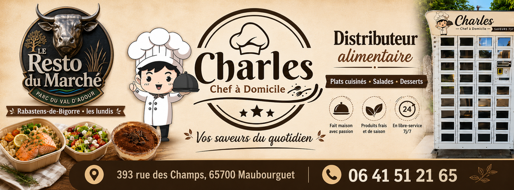 Charles votre chef cuisinier à domicile