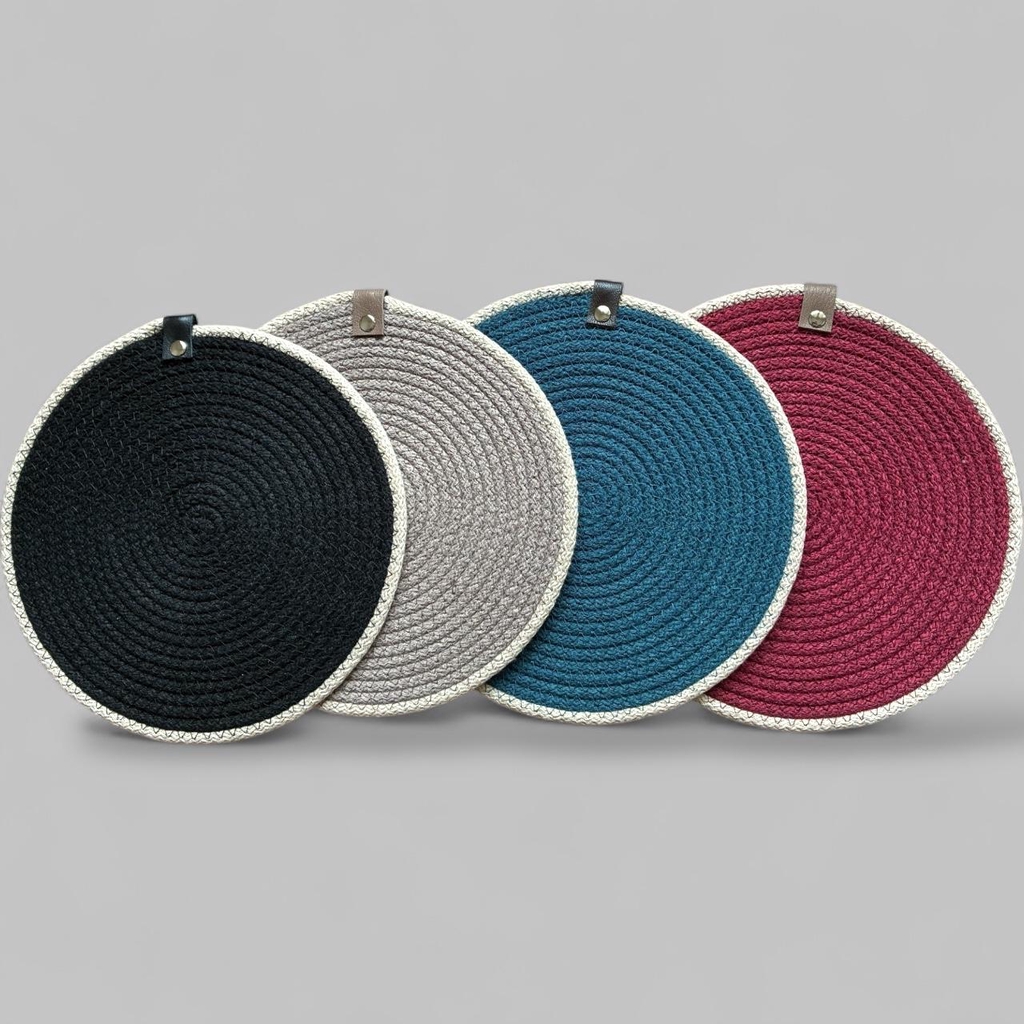 Dessous de plats en corde tressée, dessous de verre en corde, dessous de bouteille en corde, dessous de plat Boulogne Billancourt