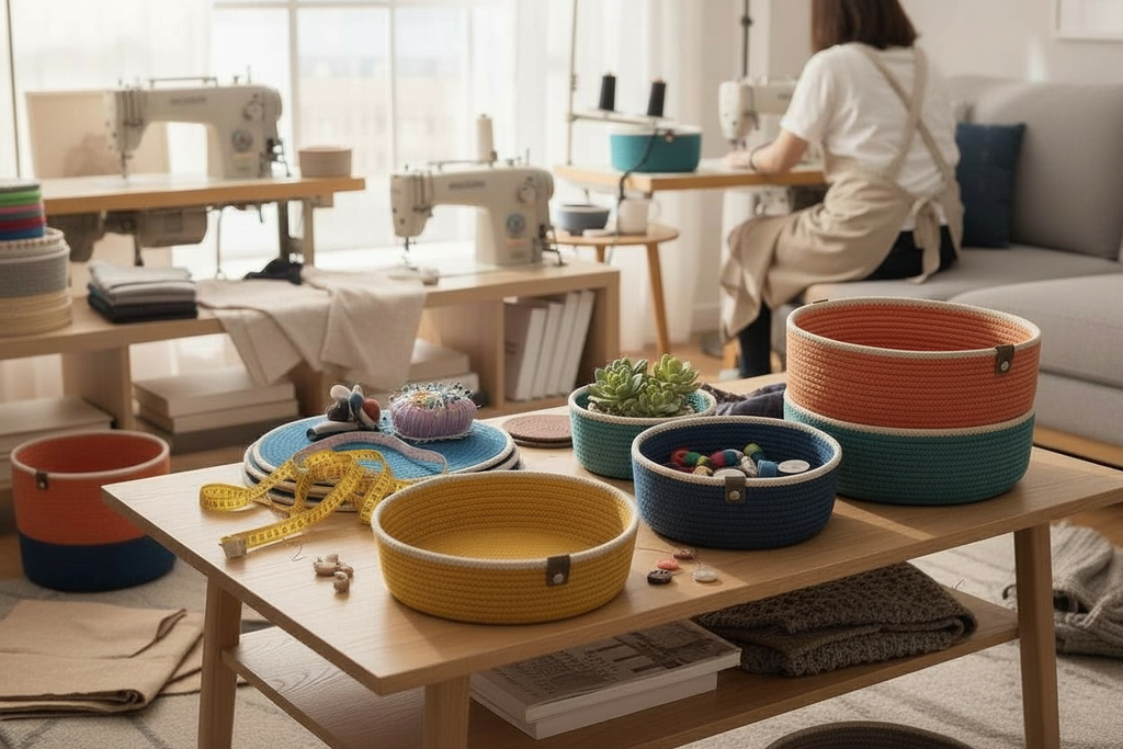 Dessous de plats en corde tressée, dessous de verre en corde original, dessous de bouteille en corde, dessous de plat élégant, corbeille à pain moderne, vide poche tendance, panier bijoux,  Boulogne Billancourt