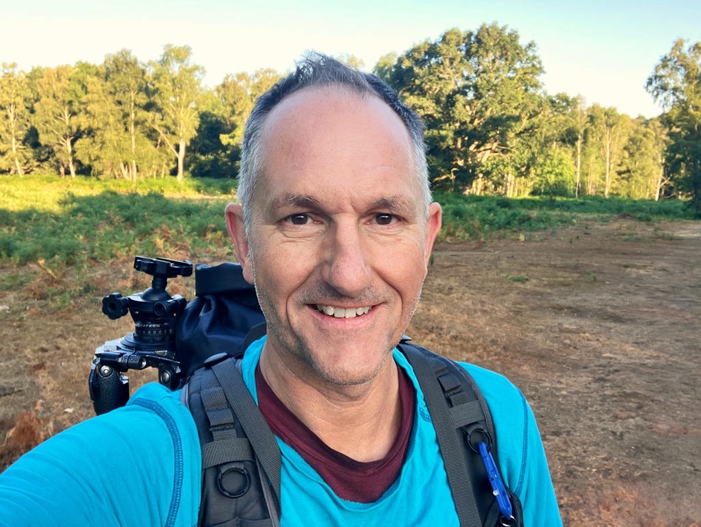 Doug on location in the woods.