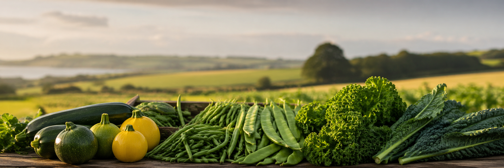 Fresh organic vegetables from Lynher Growers