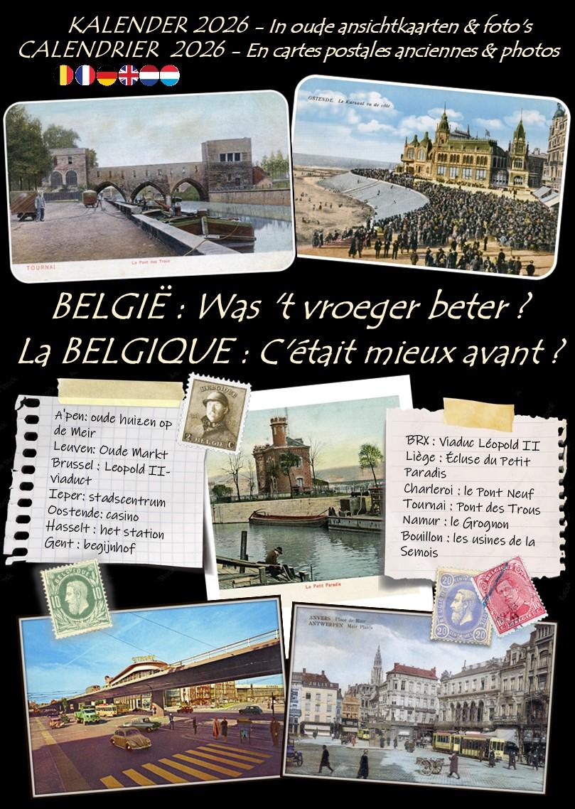 Calendriers 2026 kalenders 
Hier & aujourd'hui
België vroeger & nu