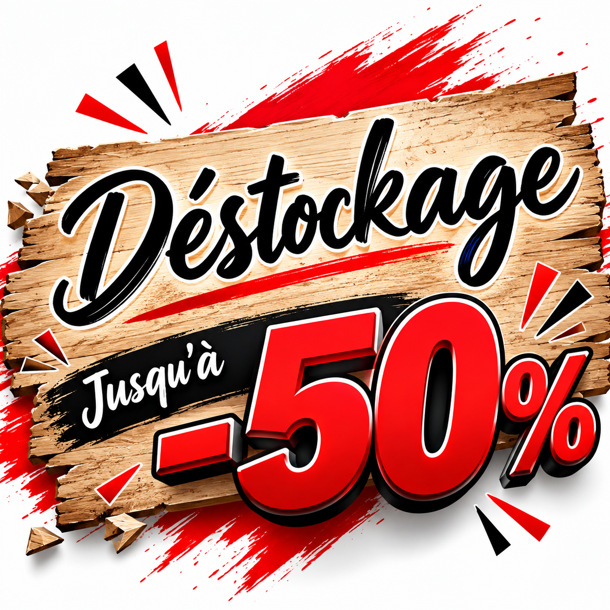 Déstockage jusqu’à -50 % – La Sensation du Bois